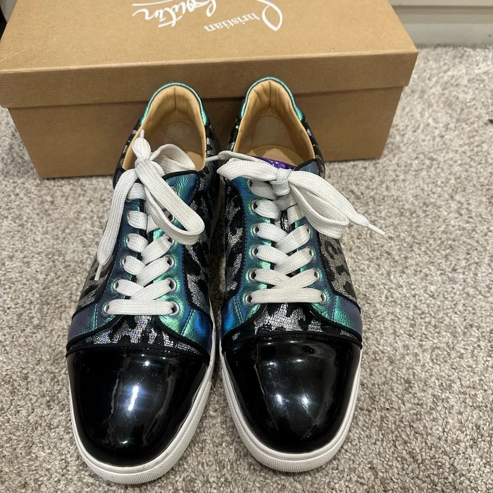 Like New CHRISTIAN LOUBOUTIN Vieira Orlato Red Sole Sneakers - Picture 2 of 9